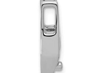 14k White Gold Holds Stone Slide Mounting Fits up to Regular/ Fancy or Reversible Omega (Style XS654)
