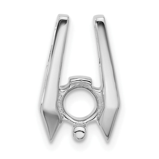 14K white gold mounting