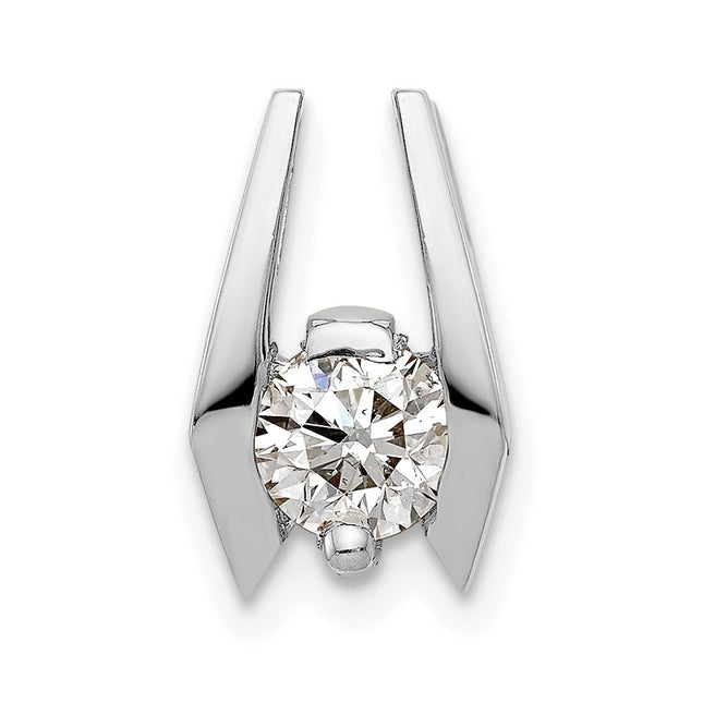 14K white gold diamond pendants & charm