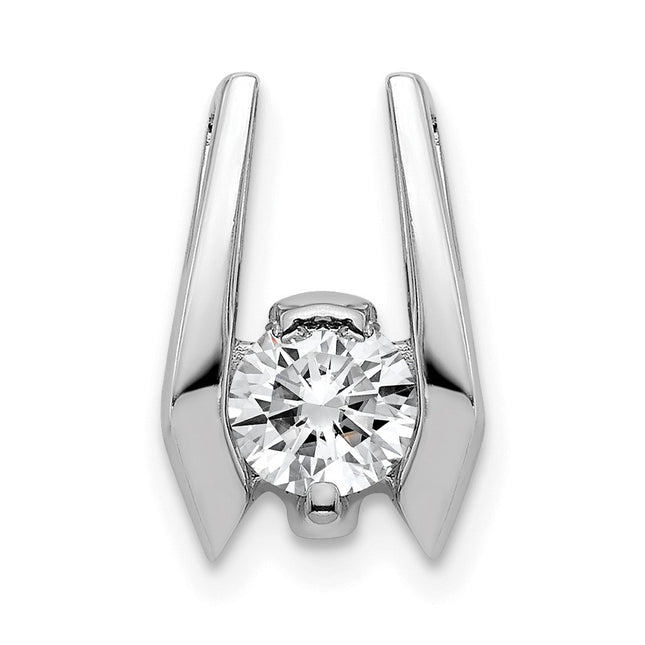 14K white gold diamond pendants & charm