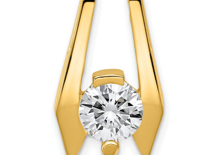 14k Holds Stone Slide Mounting Fits up to Regular/ Fancy or Reversible Omega (Style XS657)