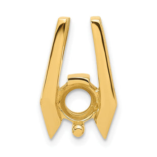14k Holds Stone Slide Mounting Fits up to Regular/ Fancy or Reversible Omega (Style XS657)