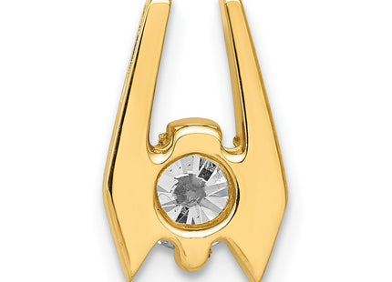 14K gold diamond pendants & charm, another view