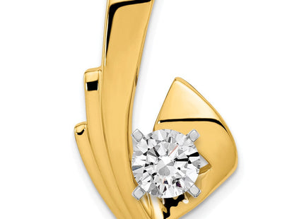 14k Peg-Set Diamond Slide Mounting Fits up to Regular/ Fancy or Reversible Omega (Style XS80)