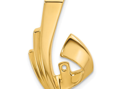 14k Peg-Set Diamond Slide Mounting Fits up to Regular/ Fancy or Reversible Omega (Style XS80)