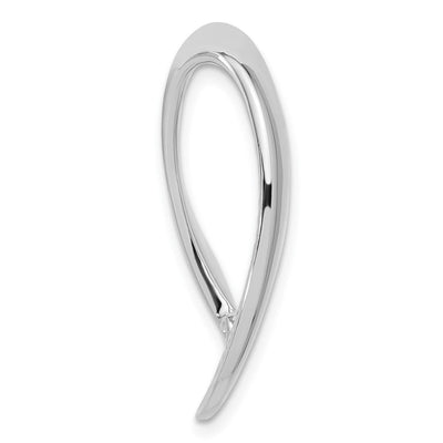 14K White Gold Fancy Peg-Set Diamond Slide Mounting Fits up to Regular/Fancy/Reversible Omega, 29 x 23mm