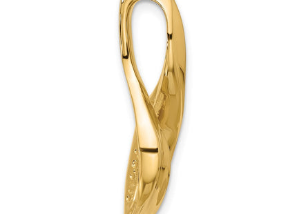 14k Peg-Set Diamond Slide Mounting Fits up to Regular/ Fancy or Reversible Omega (Style XS838)