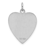 Sterling Silver RH-pltd Engraveable Enamel Sm.Heart Medical Pendant view 2