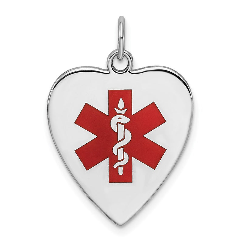 Sterling silver heart pendant