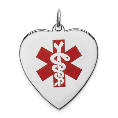 Sterling silver heart pendant
