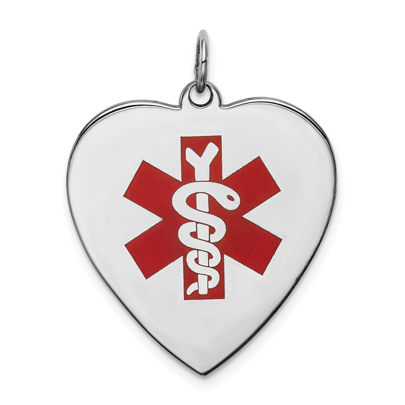 Sterling silver heart pendant