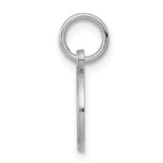 Sterling Silver Rhodium-plated Medical Charm view 3