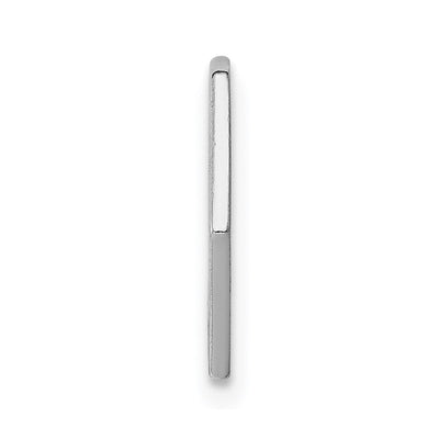Sterling Silver Rhodium Non-enameled Attachable Emblem Medical Charm, 14 x 15mm