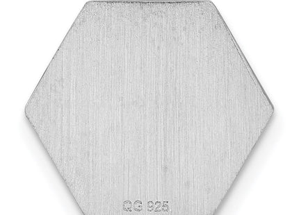 Sterling Silver Rhodium Non-enameled Attachable Emblem Medical Charm (Style XSM89N)