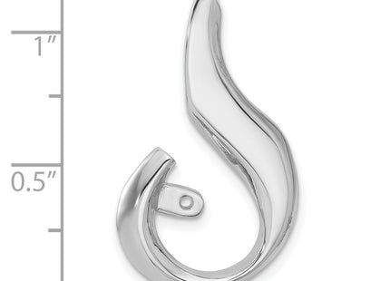 14k White Gold Fancy Peg-Set Diamond Slide Mounting Fits up to Regular/Fancy/Reversible Omega, 34 x 19mm