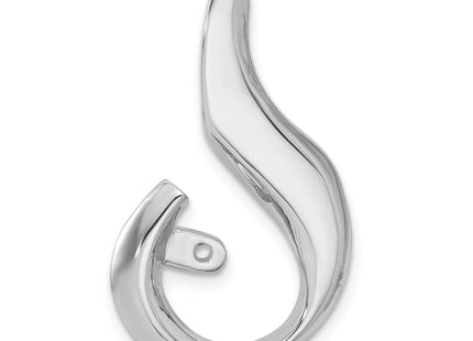 14k White Gold Fancy Peg-Set Diamond Slide Mounting Fits up to Regular/Fancy/Reversible Omega, 34 x 19mm