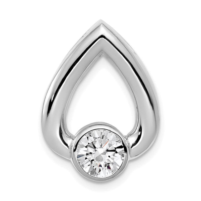14K white gold pendants & charm