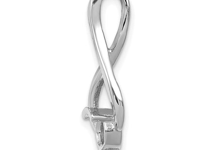 14K white gold pendants & charm, alternate view