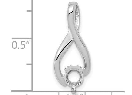 14K white gold pendants & charm, another view