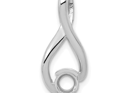 14K white gold pendants & charm