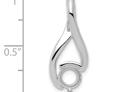 14K white gold pendants & charm, alternate view