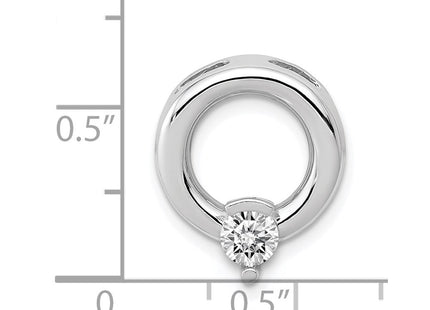 14K white gold circle chain, another view