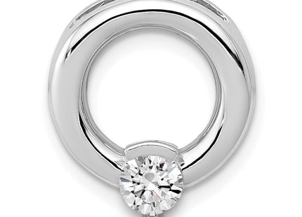 14K white gold circle chain