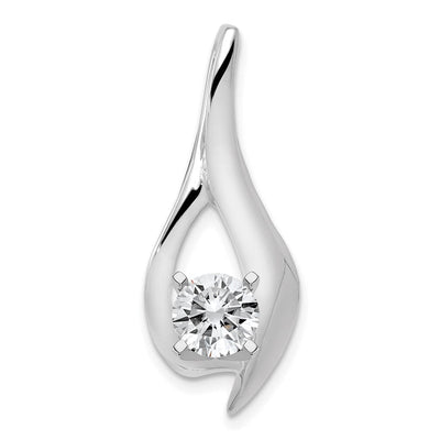14K white gold circle chain