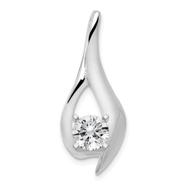 14K white gold circle chain