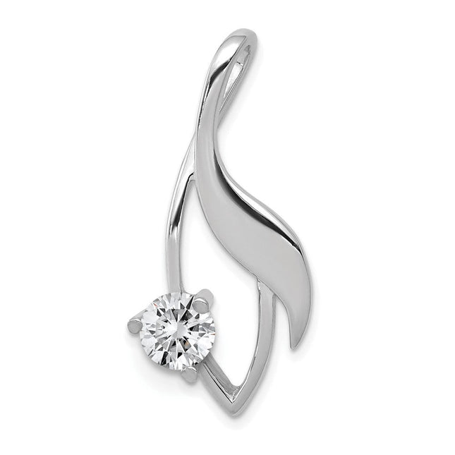 14K white gold pendants & charm