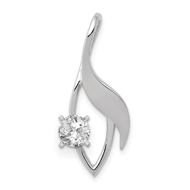 14K white gold pendants & charm