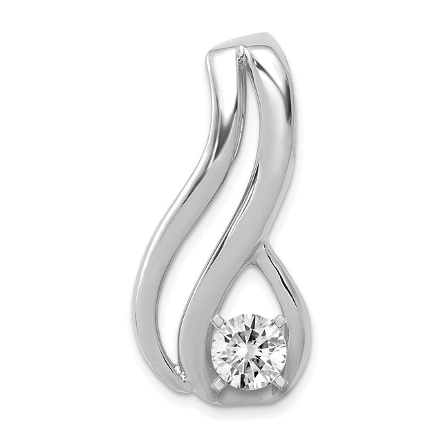 14K white gold pendants & charm