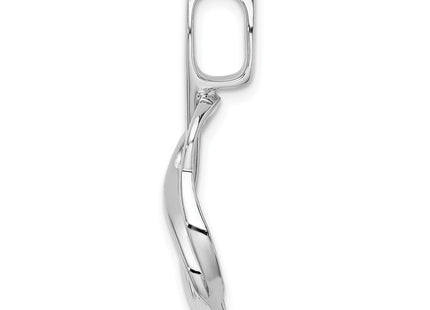 14K white gold pendants & charm, alternate view