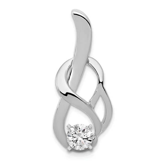 14K white gold pendants & charm