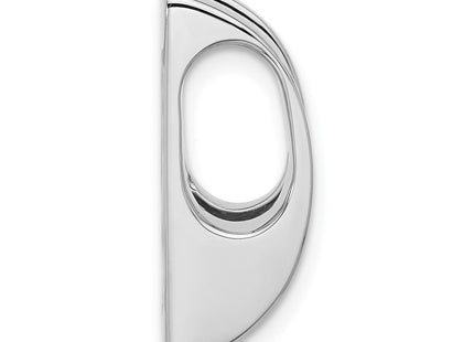 14k White Gold Holds Stone Slide Mounting Fits up to Regular/ Fancy or Reversible Omega (Style XSW57)