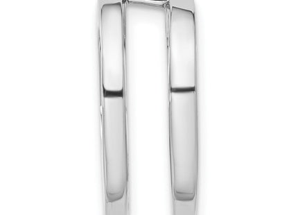 14k White Gold Holds Stone Slide Mounting Fits up to Regular/ Fancy or Reversible Omega (Style XSW57)