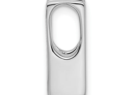 14k White Gold Holds Stone Slide Mounting Fits up to Regular/ Fancy or Reversible Omega (Style XSW59)