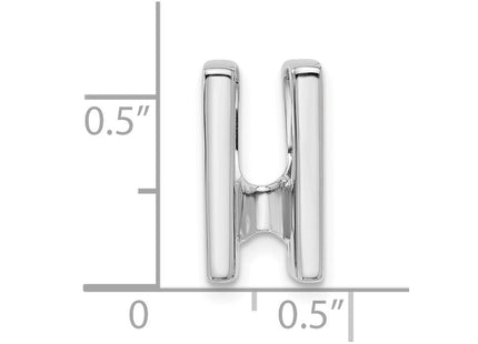 14k White Gold Holds Stone Slide Mounting Fits up to Regular/ Fancy or Reversible Omega (Style XSW59)