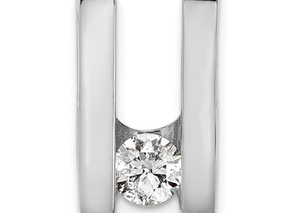 14K white gold pendants & charm