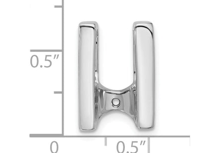 14k White Gold Holds Stone Slide Mounting Fits up to Regular/ Fancy or Reversible Omega (Style XSW61)