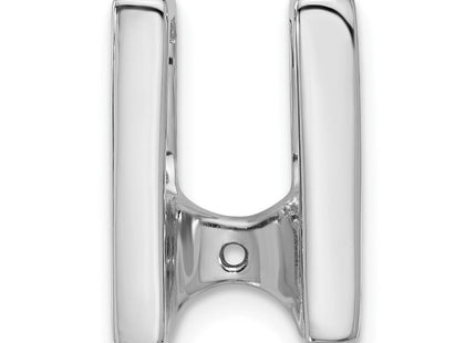 14k White Gold Holds Stone Slide Mounting Fits up to Regular/ Fancy or Reversible Omega (Style XSW61)