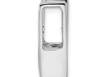 14k White Gold Holds Stone Slide Mounting Fits up to Regular/ Fancy or Reversible Omega (Style XSW62)