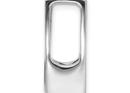 14k White Gold Holds Stone Slide Mounting Fits up to Regular/ Fancy or Reversible Omega (Style XSW63)