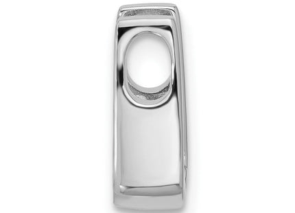 14k White Gold Holds Stone Slide Mounting Fits up to Regular/ Fancy or Reversible Omega (Style XSW67)