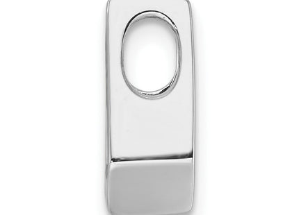 14k White Gold Holds Stone Slide Mounting Fits up to Regular/ Fancy or Reversible Omega (Style XSW68)