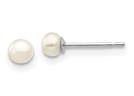 14k White Gold Earrings Style XW30BW - Classique Jewelry Inc.