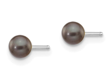 14k White Gold Earrings Style XW30PB - Classique Jewelry Inc.