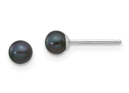 14k White Gold Earrings Style XW30PB - Classique Jewelry Inc.