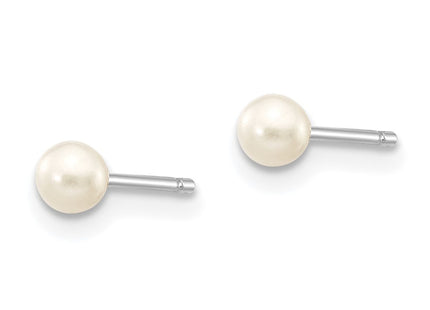 14k White Gold Earrings Style XW30PW - Classique Jewelry Inc.