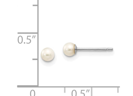 14k White Gold Earrings Style XW30PW - Classique Jewelry Inc.